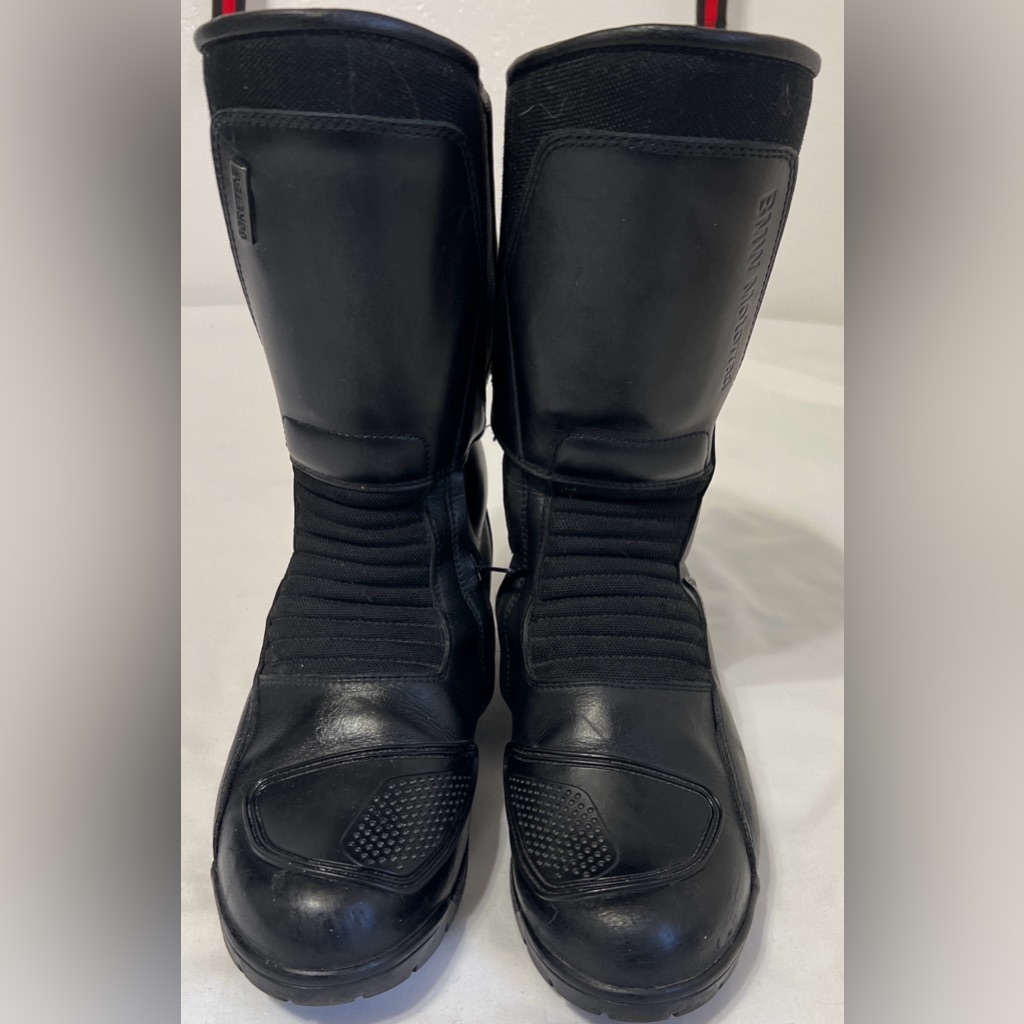 Bmw Motorrad Gore-Tex Leather Motorcycle Touring Boots Black Eu 38 Us 7.5 8